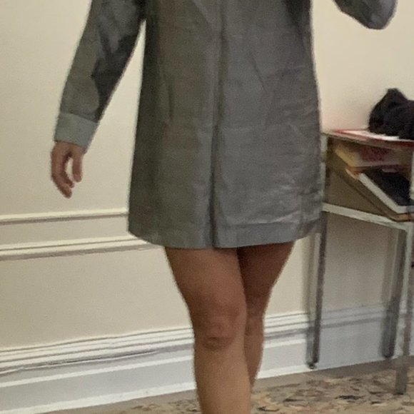 Michael Kors Silk / Cotton Silver Dress - Picture 11 of 12